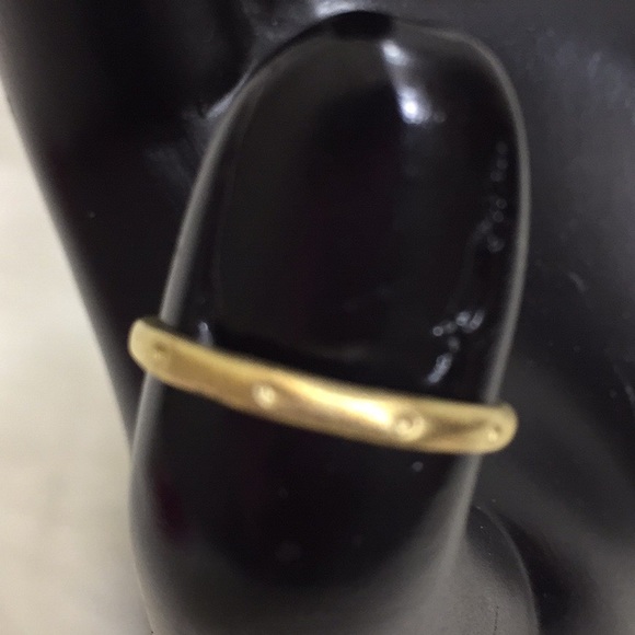 🌹7pc Matted Gold Tone Stacking Rings Set - Picture 11 of 12